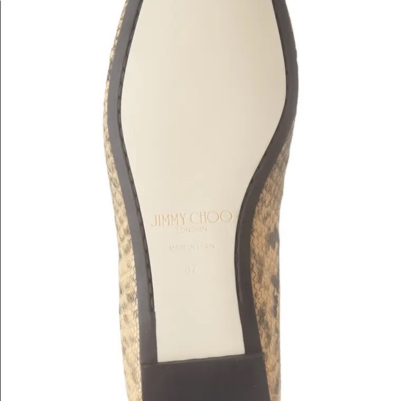 BNIB Jimmy Choo snake embossed flats - Picture 6 of 6